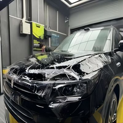 Harga yang bagus Film bungkus mobil Anti goresan Transparent TPU PPF Anti kuning Cat mobil Pelindung Film on line