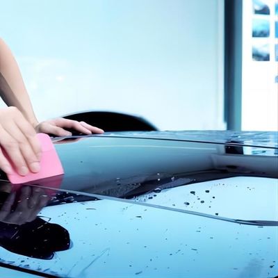 Harga yang bagus 7.5mil High Hydrophobic Mobil Sunroof Film Anti Goresan Transparan Glossy TPU PPF on line